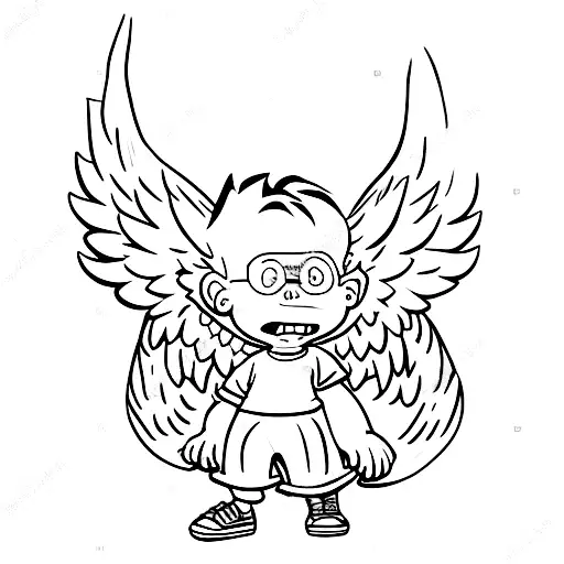 Rugrats Chuckie Finster As A Cherub Angel