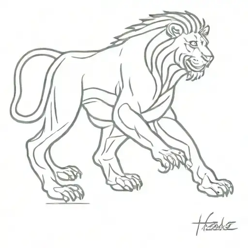 Hercules Fighting Lion