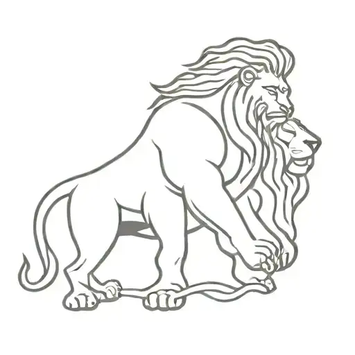Hercules With Lion