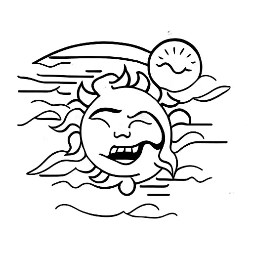 Cute Sun Blowing A Kiss