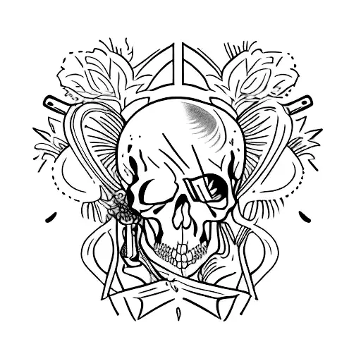 Medium Arm Tattoo About Death