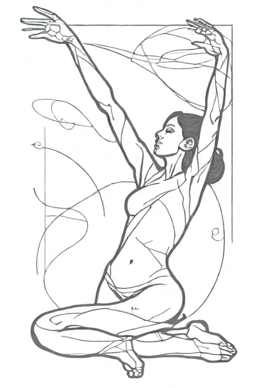 Galician Female Dancer Hands Up In The Air