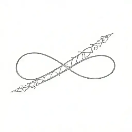 The Infinity Symbol With Medusa Gorgon Eyes