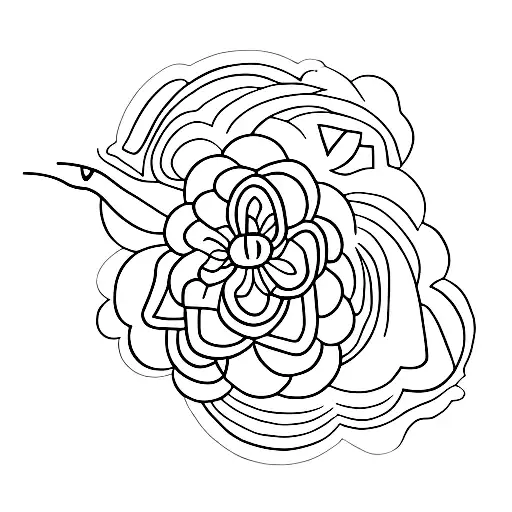 A Flower With A Moon And The Frase Be The Light Write In Hangul