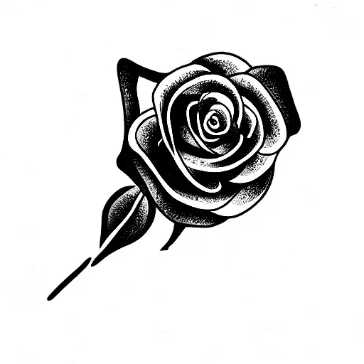 Bean Sprout With Rose Growing Out Of It