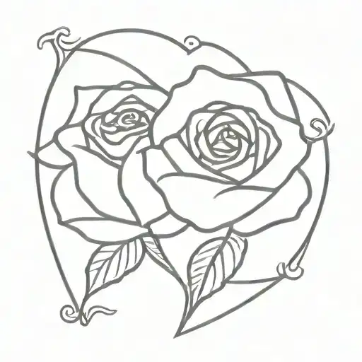 Two Rose In Heart