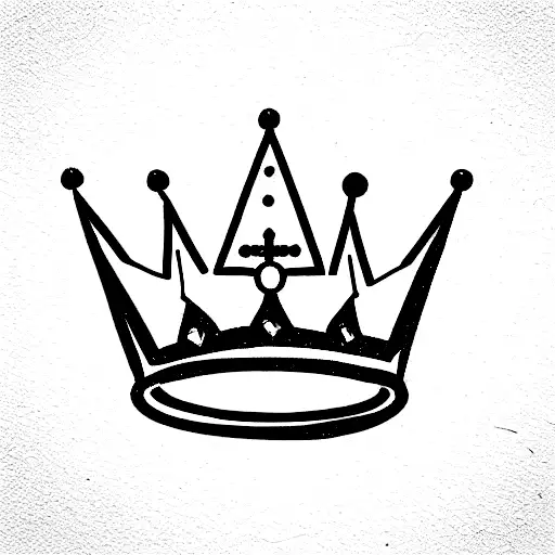 Crown Falling Before A Throne