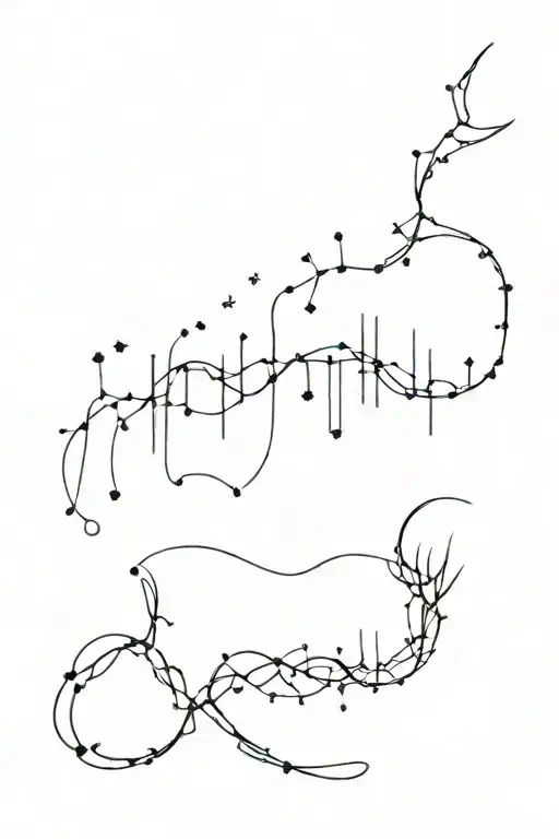A Spine Tattoo Featuring Scorpio Constellation