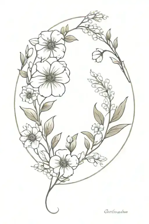 Simple Birth Month Flower Bouquet March April July November