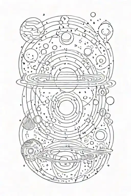 Music Of The Spheres Coldplay Space Themed Tattoo Design Inspired