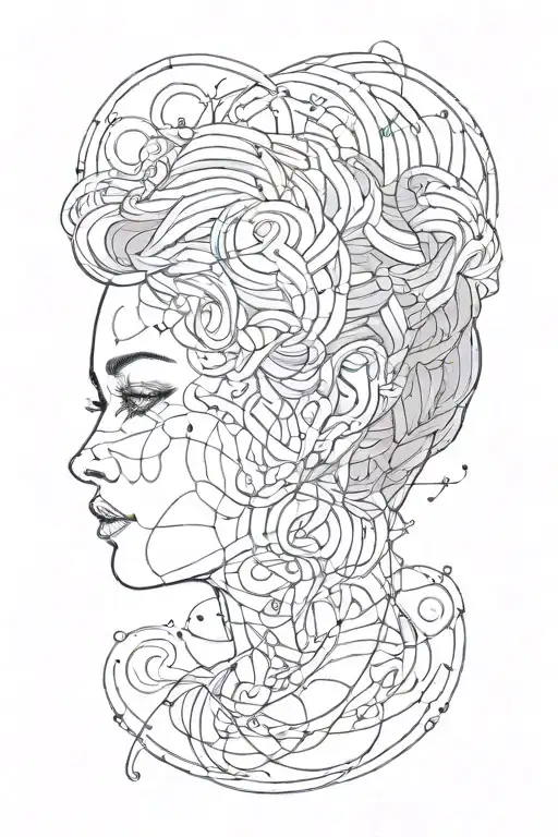 Fucked In The Head Tattoo Black Grey Style