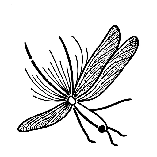 Dragonfly In Anemoneflowers