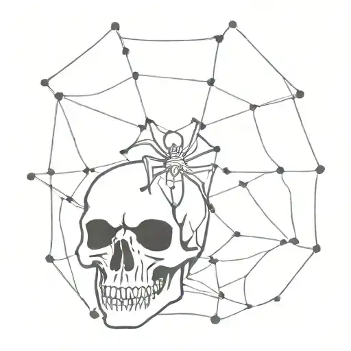 Spider Wire And Skull