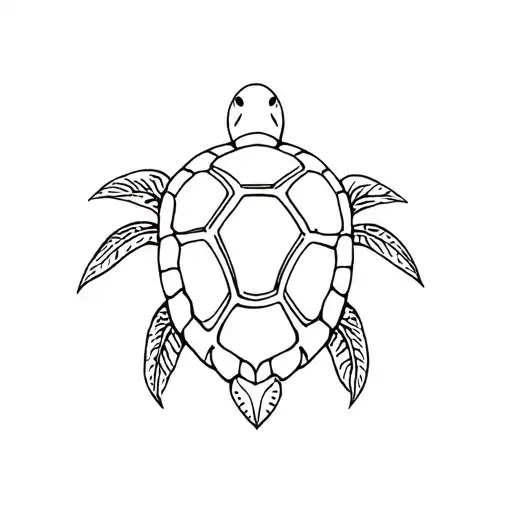 Turtle Flower Palm Tree