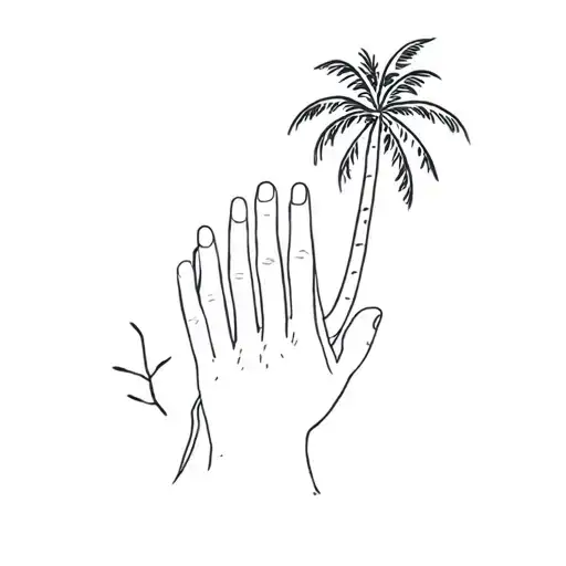 Palm Friend Summer Vacation Witz Friends