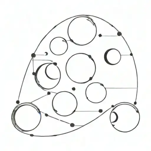 Moon Phases Forming The Shape