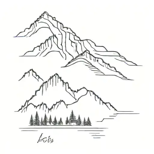 Mountain Range Of Les Gets