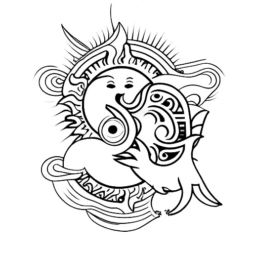 Sun And Moon Cute Couple