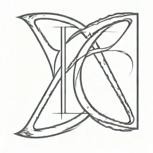 Cross With The Letters M H R Giger