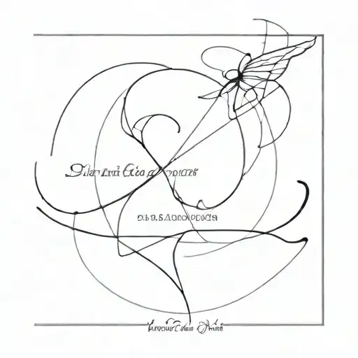 A Delicate Minimalist Design Incorporating The Date Of Death Of Your Grandfather