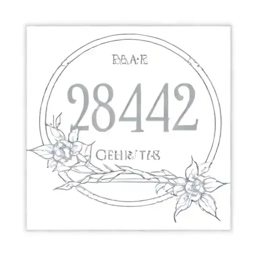 A Delicate Minimalist Design Incorporating The Date Of Death Of Your Grandfather