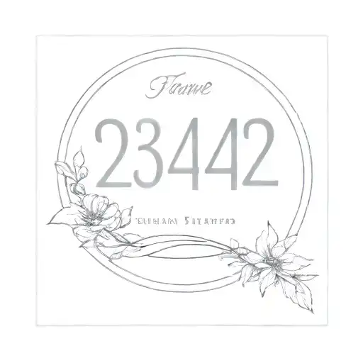 A Delicate Minimalist Design Incorporating The Date Of Death Of Your Grandfather