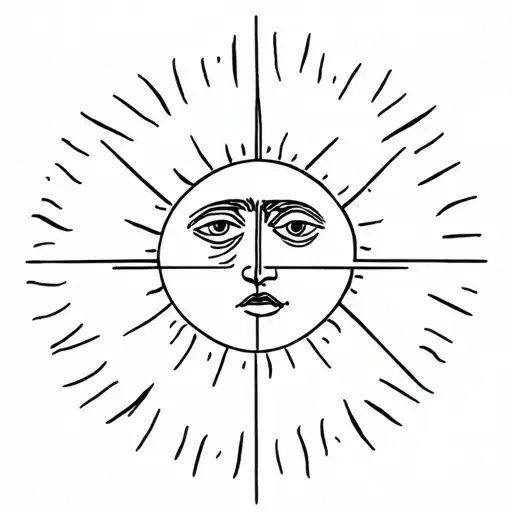 Sun With Face Inside