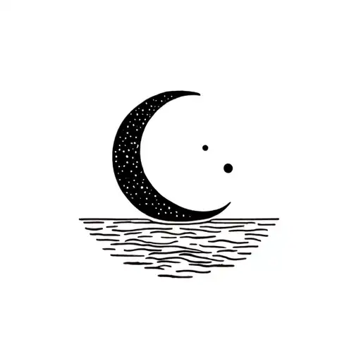Moon And Sea