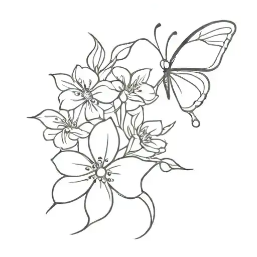 Flower Butterfly Friendship