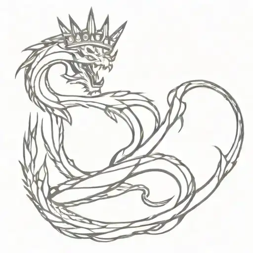 Crown And Dragon Wrapped