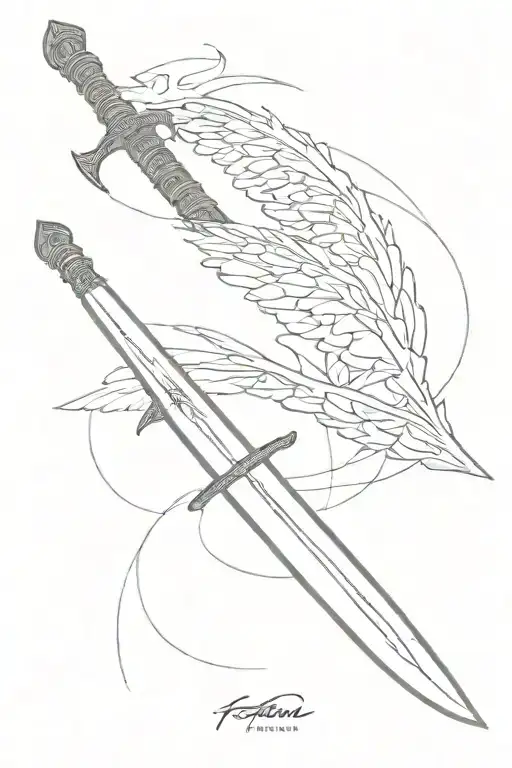 Single Longsword With Single Wing