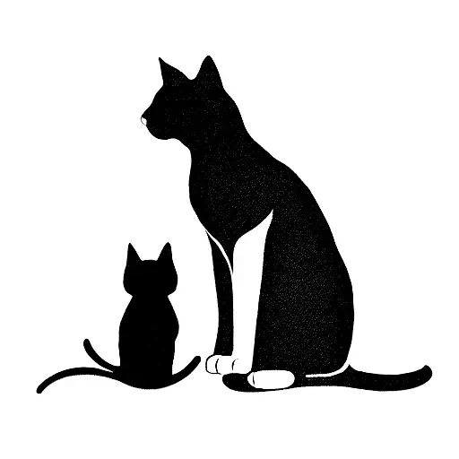 Cat And Dog Siluette