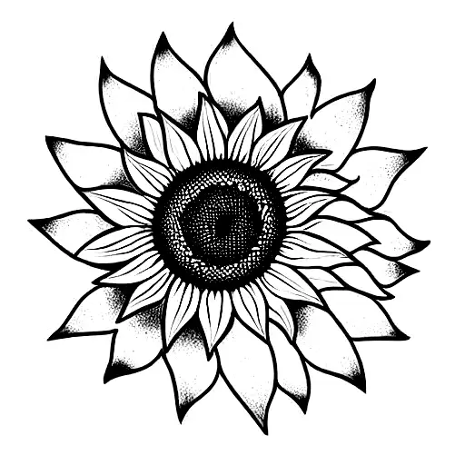 Sunflower Bouquet With Stem And Leaves