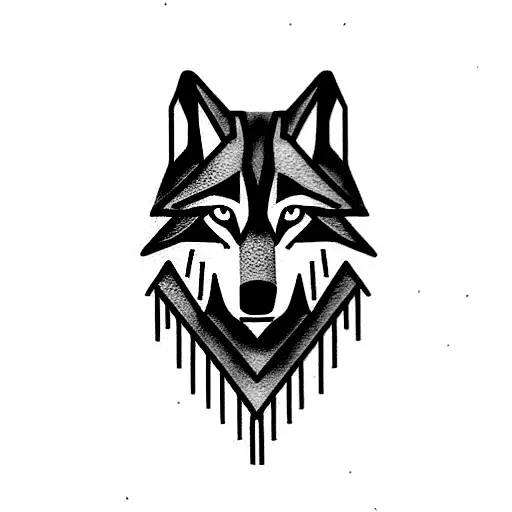 Wolf With Woods And River