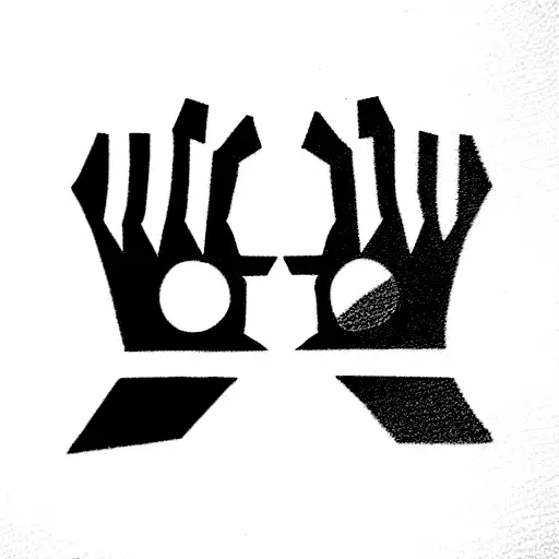 One-line Style Drawing Of Goku And Vegeta Clashing Fists