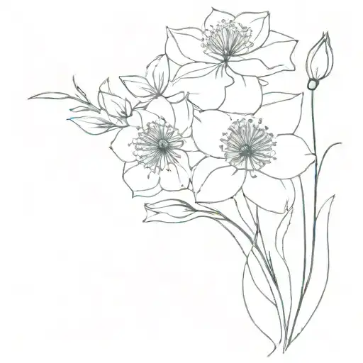 February And July Birth Flower Bouquet