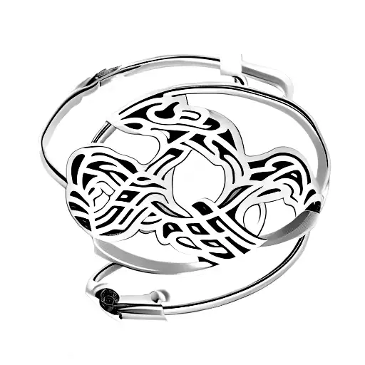 Bracelet With Letter F Horseshoe Snowboard