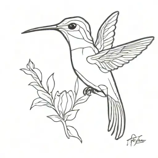 Hummingbird Outline