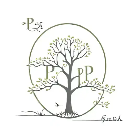Initials P L S A As A Tree Like Family Tree Then P And L Gave Birth To S And A And S Married M