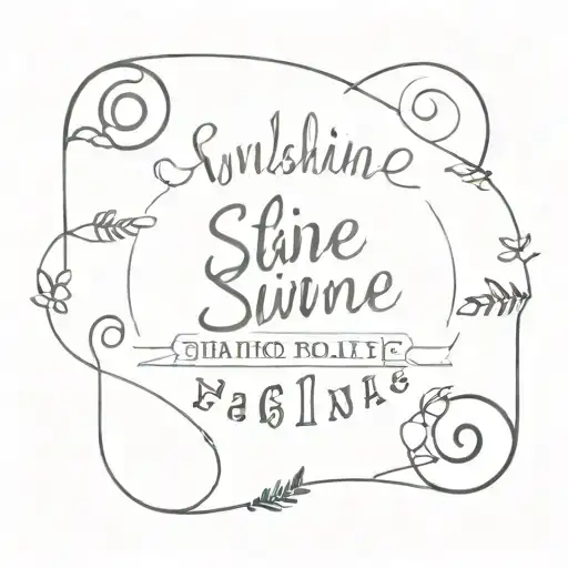 Sunshine And Coordinates Written Underneath