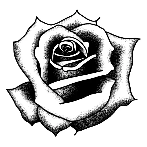 Rose With Stem Standing