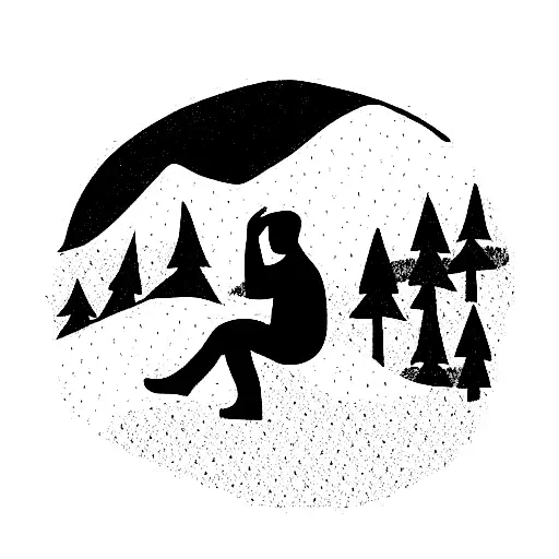 Person Sitting On Mountain Enjoying