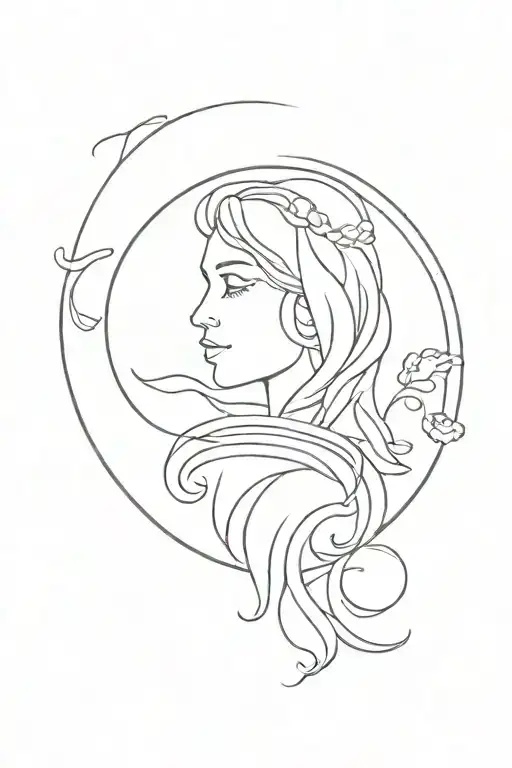 Virgo Zodiac Sign Minimalist