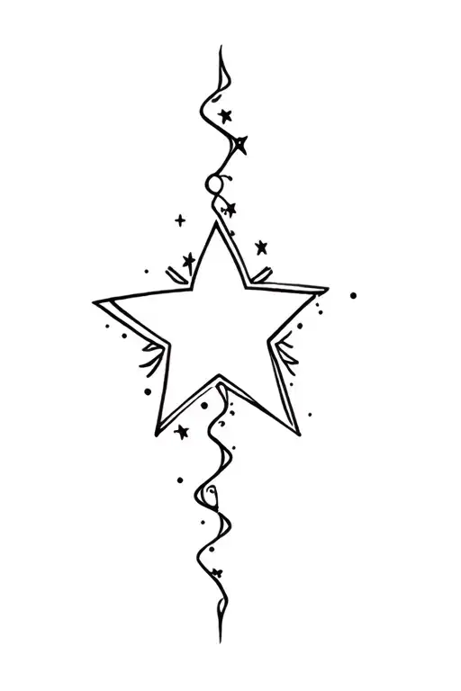 Fantasy Fine Line Love Stars New Life