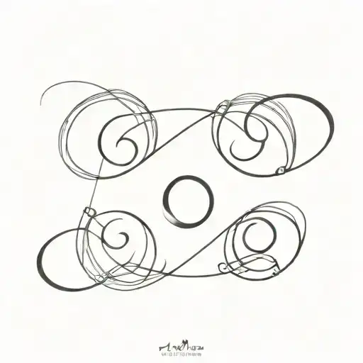 3 Birth Moons And Infinity Symbol