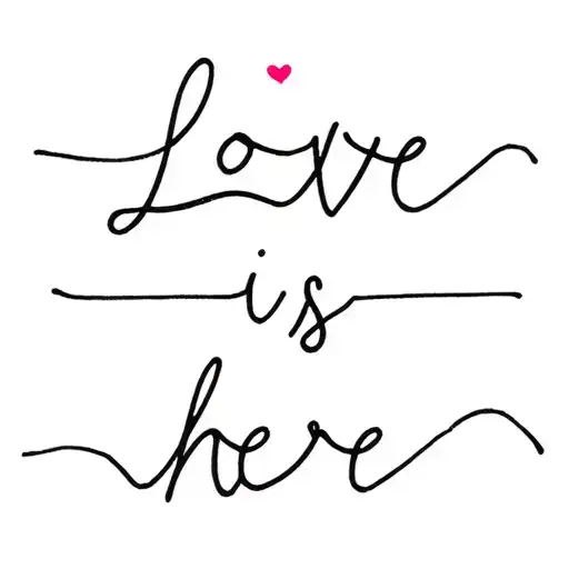 You Already Know The Inscription - Love Is Here