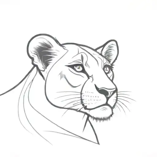 Realistic Sketch Of Nala From The Lion King