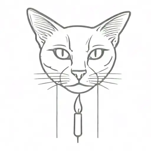 Candle In The Shape Of A Cat