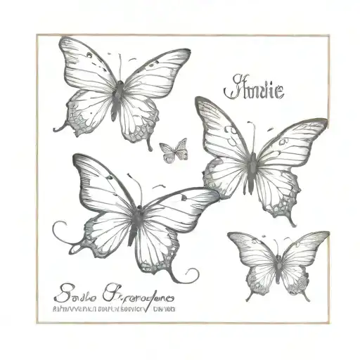 Butterflies With Quote Incorporated