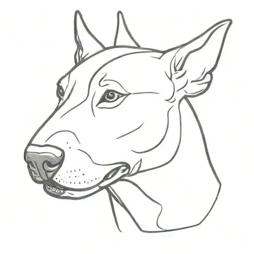 Create A Minimalistic Bull Terrier Tattoo Design